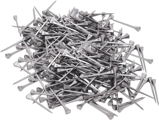 250pcs Horse Shoes, 2.1 Inches E6 Horseshoes Nails, Stainless Steel Horse Shoeing Tools, 2.1" Hoof Horseshoe Tools, Securing Firmly Accessory for Horses Training Equestrian Sports, Horse Race (250)