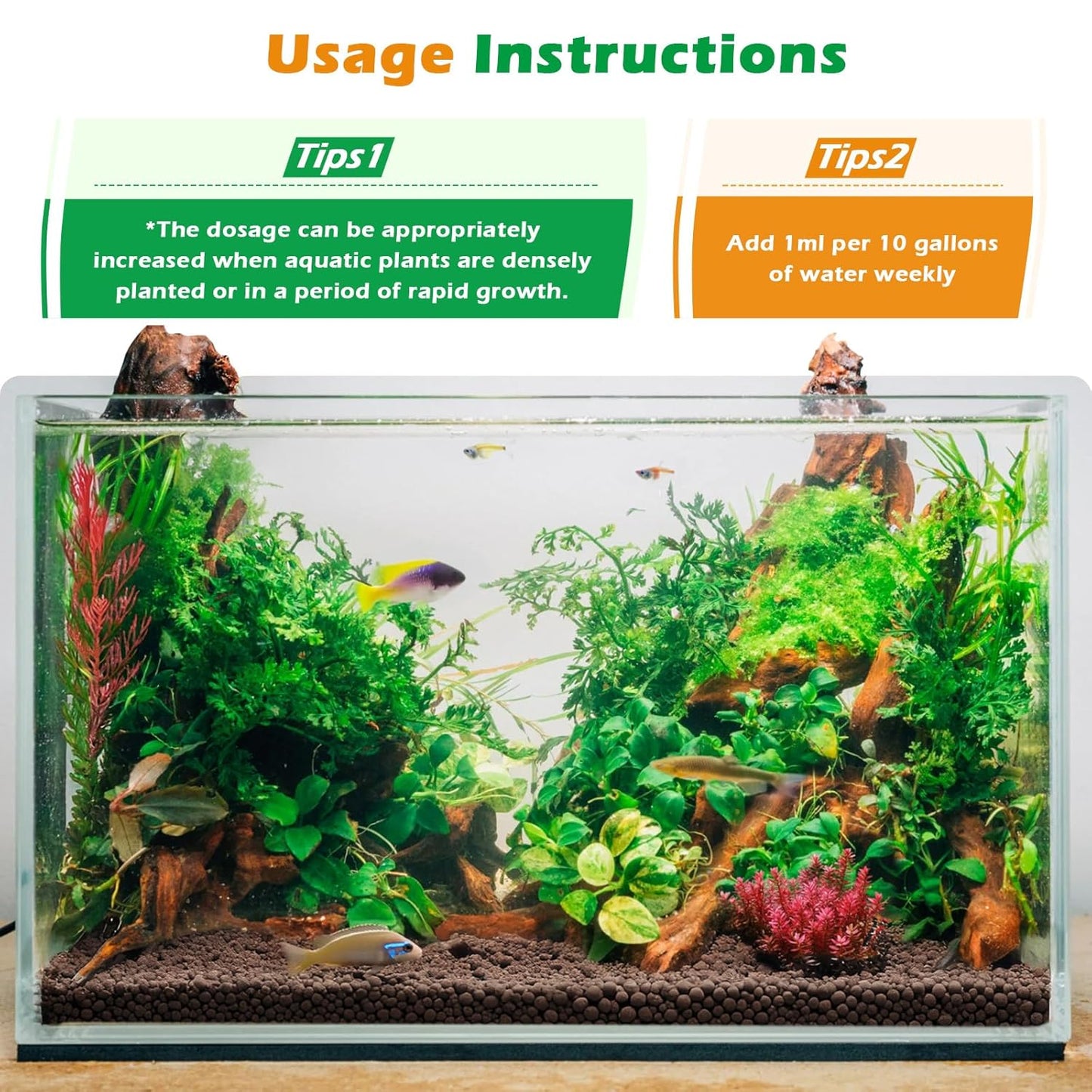 HC035 All-in-One Liquid Aquarium Plant Fertilizer - with Essential Micro & Macro Nutrients for Freshwater Planted Tanks, 150ml/500ml/1000ml (1000mL)