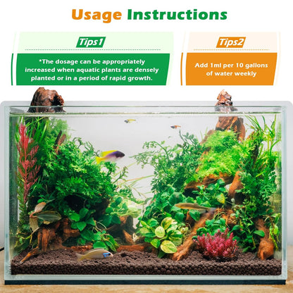 HC035 All-in-One Liquid Aquarium Plant Fertilizer - with Essential Micro & Macro Nutrients for Freshwater Planted Tanks, 150ml/500ml/1000ml (1000mL)