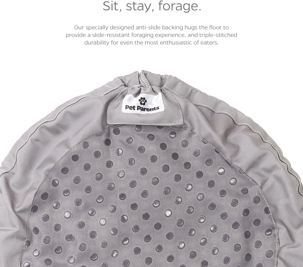 Pet Parents Forager Bowls, Slow Feeder Dog Bowls with SoftSnout & Non-Slip Backing Technology, Dog Feeder Mat & Snuffle Mat for Large Dogs and Small Dogs (Forest Modern Grey)