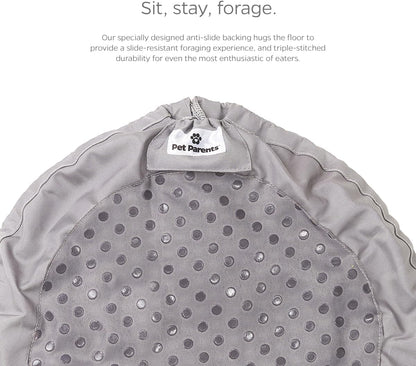 Pet Parents Forager Bowls, Slow Feeder Dog Bowls with SoftSnout & Non-Slip Backing Technology, Dog Feeder Mat & Snuffle Mat for Large Dogs and Small Dogs (Forest Modern Grey)