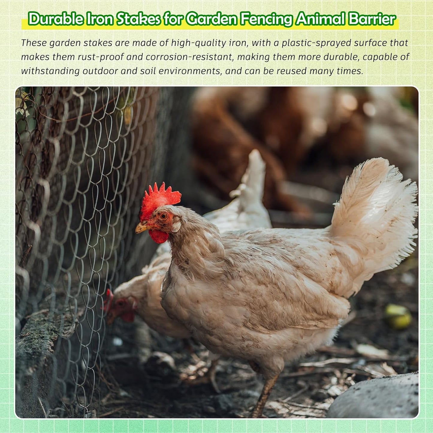 30 Pack Dog Exercise Pens Pets Replacement Animal Barrier Fence Stakes for Dogs Digging Metal Exercise Pen Ground Stakes for Pens for Pets Crate, Black 9.8 x 7.9 Inch