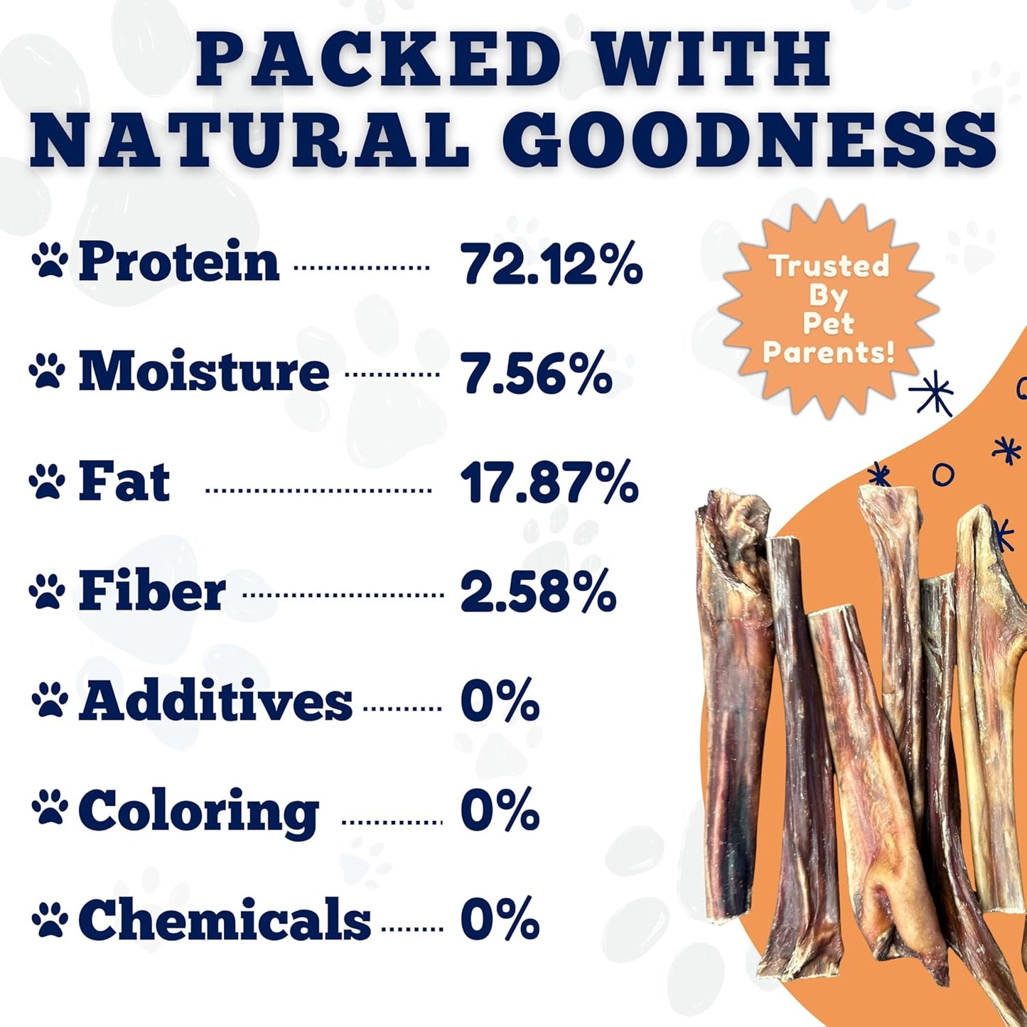 Amazing Dog Treats Gullet Sticks for Dogs- (6 Inch - 20 Count) - Jerky Chews for Dogs - Esophagus Beef Gullet