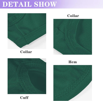 2 Pack Solid Color Dog Shirts - Lightweight, Quick Dry, Breathable Pet T-Shirts for Small to Large Dogs - Stretchy, Durable, Ideal for All Seasons and Holidays.Green Purple S