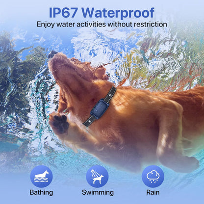Dog Bark Collar, Automatic Bark Collar with 8 Sensitivity, Rechargeable Anti Barking Collar with 3 Training Modes Beep Vibration，Waterproof Smart No Bark Collar for Large Medium Dogs-P4