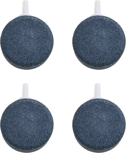 Disc Bubble Stone 1.5 Inch, Oxygen Diffuser Airstone, Suitable for Nano Air Pump, Fish Tank, Bucket, Small Pond and DWC Reservoir, 4-Pack