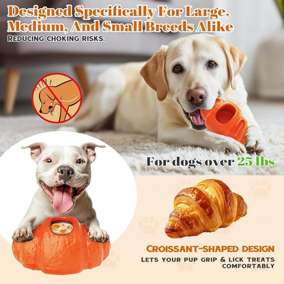 Aggressive Chew Toys for Large Dogs, Anxiety Relief for Dogs Toy, Christmas Dog Frozen Treat Toy, Indestructible Chew Toys for Peanut Butter and Frozen Treats Reduces Anxiety