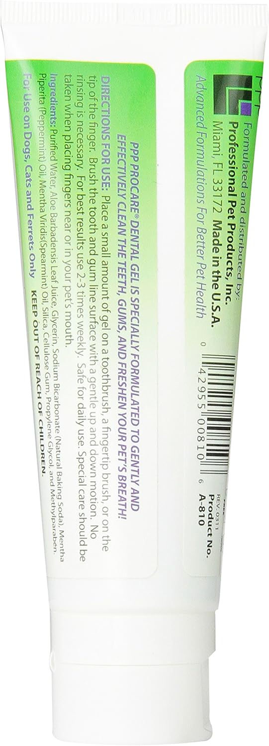 PPP Pet Pro-Care Dental Gel, 4-Ounce