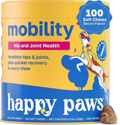 Move & Groove Bundle – Joint, Multivitamin & Skin Soft Chews for Dogs – Glucosamine, Biotin & Vitamins – Mobility, Skin & Overall Wellness – Bacon, Lamb & Chicken Flavors
