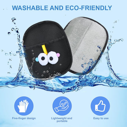 Pet Hair Removal Glove for Cats & Dogs 1PC and Cat & Dog Grooming Gloves for Shedding Brushes 1 Pair, Pet Hair Remover Tool for Clothing, Couch, Carpet, Car Seat, Deshedding Brush & Massage