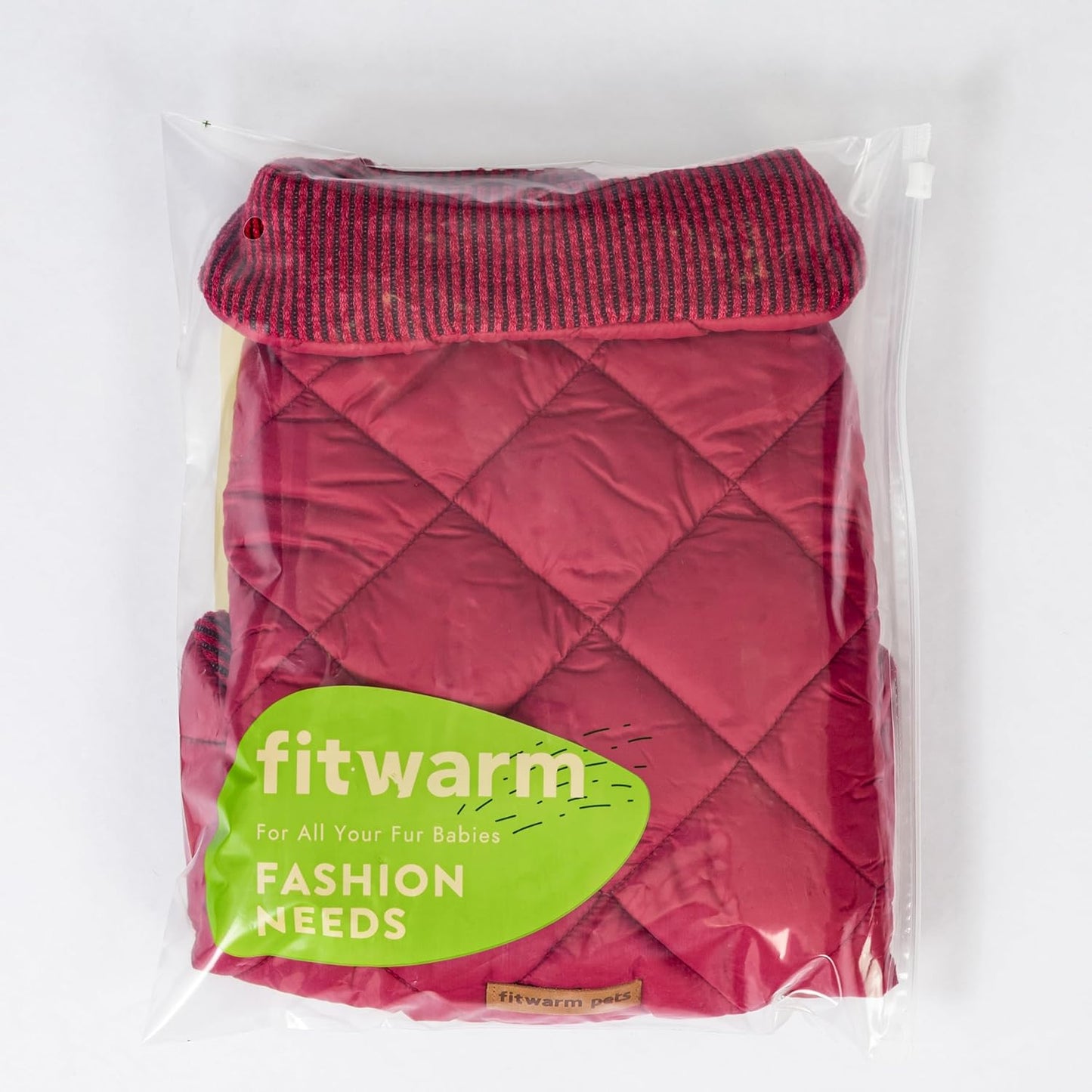 Fitwarm Reversible Quilted Dog Coat, Cozy Winter Clothes for Small Dogs Boy Girl, Windproof Thermal Pet Jacket, Red, Burgundy, XL