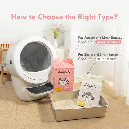 Welcome Home Cat Kit – Attractant Pellet Tofu Cat Litter 9lb & Deodorizer Set – Strong Clumping, Odor Control, Low Dust, Low-Tracking, Easy Cleanup, Long-Lasting Freshness