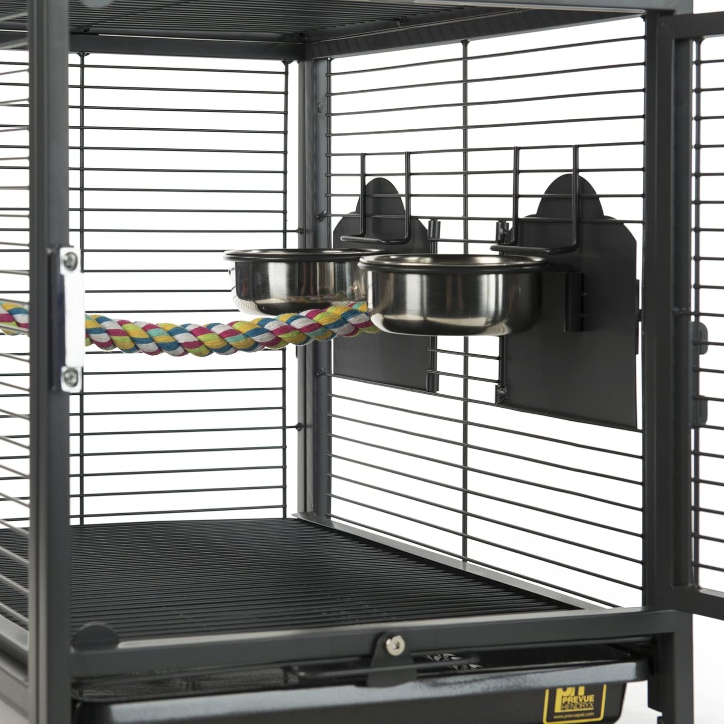 Prevue Pet Products Travel Carrier for Birds, Black 18.8"L x 14.9"W x 18.0"H