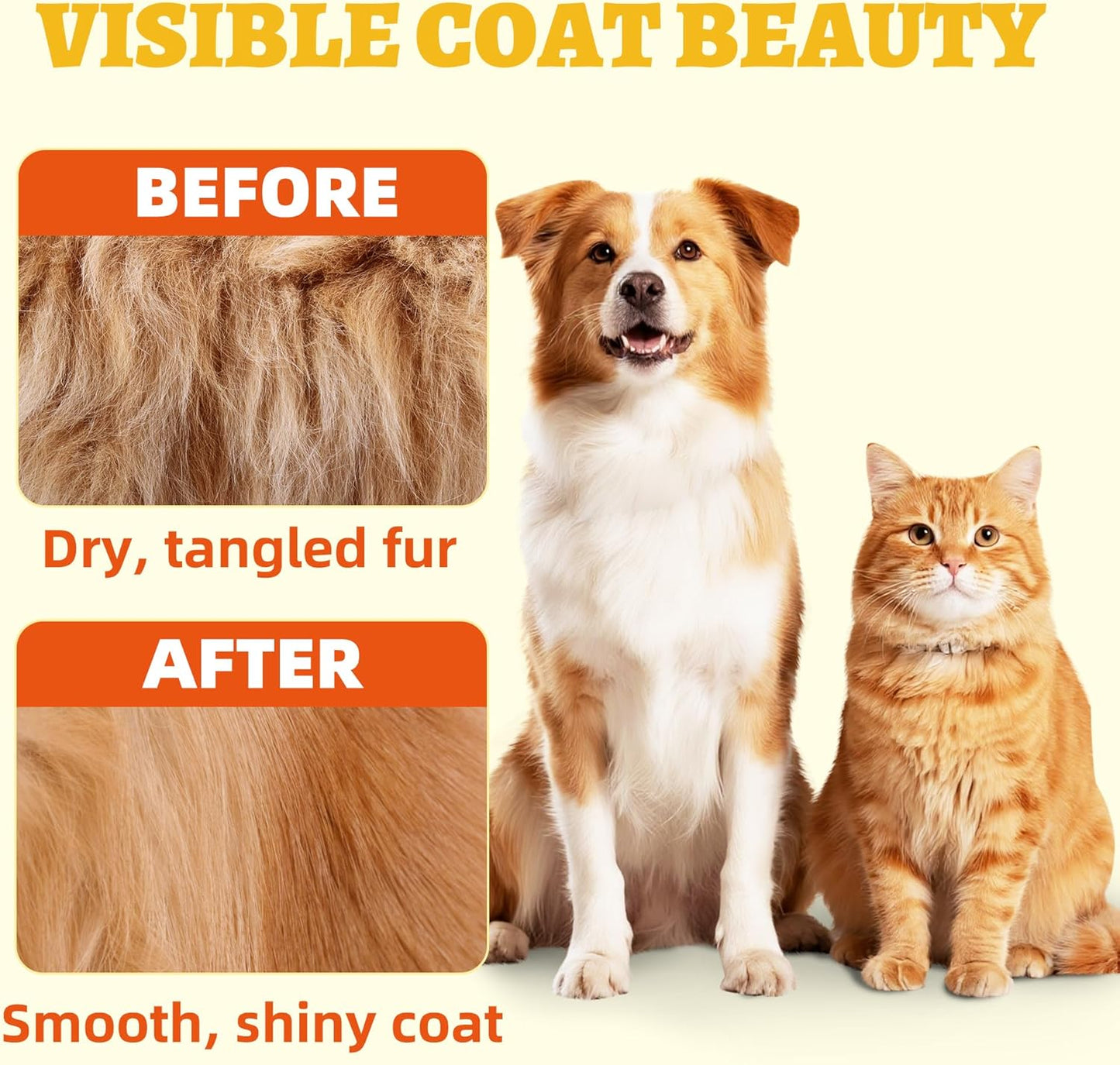 Wellix Freeze Dried Quail Eggs for Cats&Dog Treats - High-Protein Quail Egg Yolk Freeze Dried Cat Treats for Skin&Coat Health - Delicious Training Snacks for Pets 4.2oz