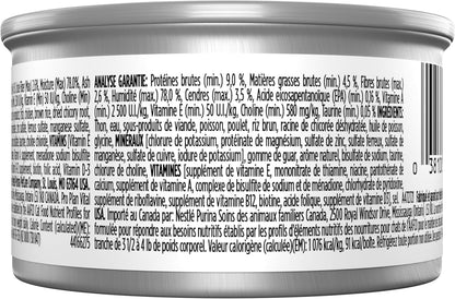 Purina Pro Plan Vital Systems Tuna Entree Wet Cat Food Pate 4-in-1 Brain, Kidney, Digestive and Immune Formula - (Pack of 24) 3 oz. Cans