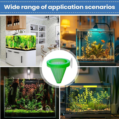Fish Tank Feeding Cup - Suction Cup Worm Bowl Feeder, Compact Aquarium Feeding Dish, Safe, Convenient Fish Food Bowl, Ideal for Living Room Tabletop Entryway Bedroom Home