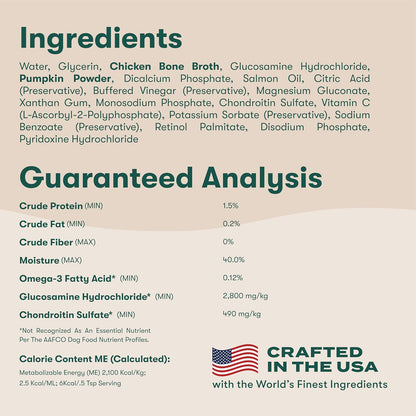 Jinx Kibble Sauce for Dogs - Premium Dog Food Kibble Topper Sauce & Flavor Booster Made with Chicken Bone Broth - All-Natural Ingredients, No Additives or Fillers - 12 Oz