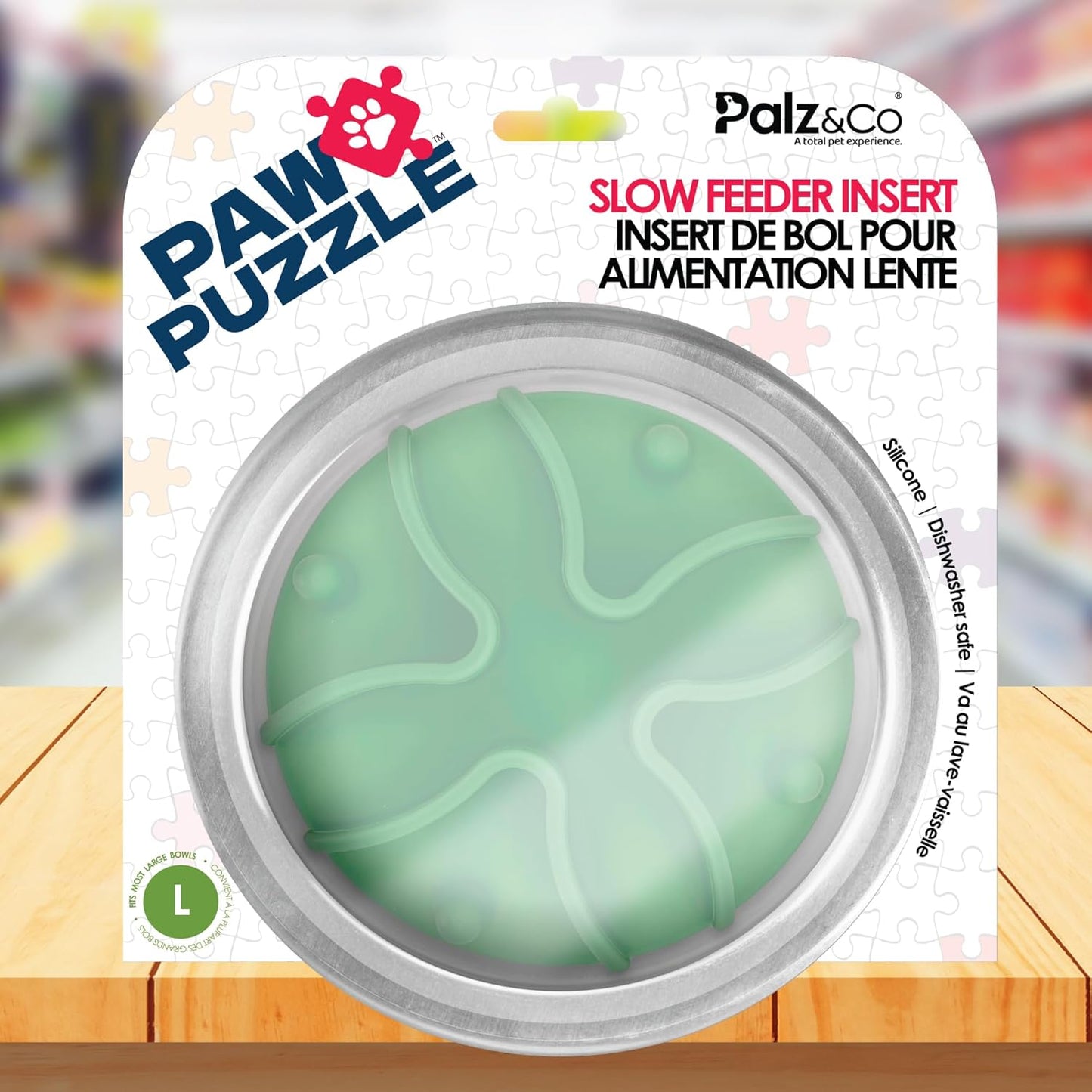 Thermocool XL Dog Bowl Set with Slow Feeder Insert – 2 Pack 64oz Stainless Steel Insulated Bowls + Palz&Co Paw Puzzle Insert, (3 Pack)