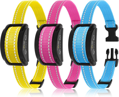 PetJoy Dog Bark Collar, Automatic Barking Collars, Bark Shock Collar with 5 Adjustable Levels of Sensitivity, Barking Training Collar IPX7 Waterproof, Bark Collar 3 Packs