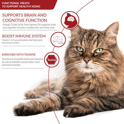 INABA Churu for Senior 10+, Creamy Lickable Cat Treats with Taurine, Vitamin E & C, 0.5 Ounces Each, 20 Tubes, Tuna Variety