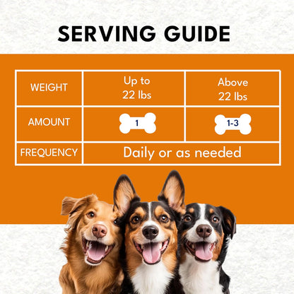 Multivitamin Chews for Dogs - Joint Support + Digestive Enzymes & Probiotics - Dog Multivitamins Chewable - Puppy & Senior Dog Vitamins - Daily Dog Multivitamin and Supplements-50 Soft Chews