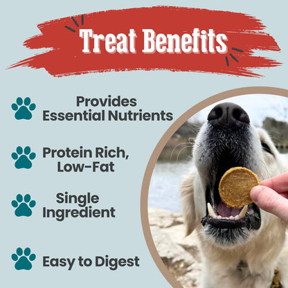 Farm To Pet - Dog Training Treats - 12 oz Fish Chips, Single Ingredient, Lean, All Natural, Healthy Treats for Small, Medium, Large Dog Breeds, & Puppies, Made in USA (12oz)
