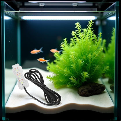 Blue Light Small Aquarium Led Light, Multicolor Led Fish Tank for Freshwater Plants Aquarium Accessories，Fish and Aquatic Pets, Pet Supplies