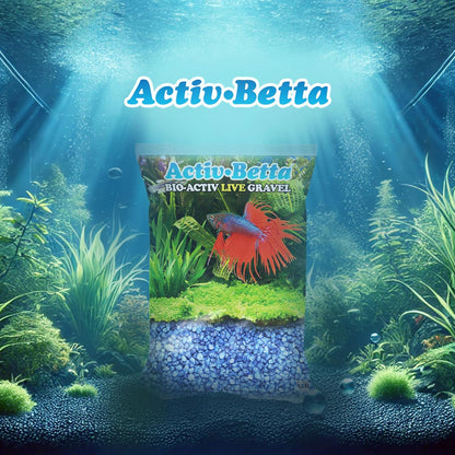 Activ Betta Blue Gravel, 1 lbs - pH Balance, Water Clarity, Ideal Aquarium Decor, Fish Tank Gravel, Betta Fish Substrate
