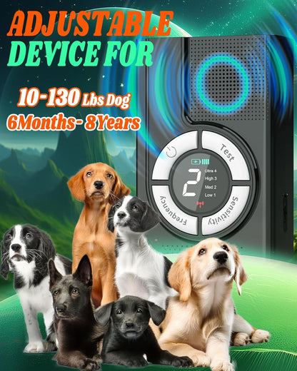 1500 mAh Rechargeable Anti Barking Device for Dogs Indoor Up to 50 Ft Range, 9 Modes Dog Bark Deterrent Devices Dog Training & Behavior Aids, Dog Barking Control Safe for Dogs