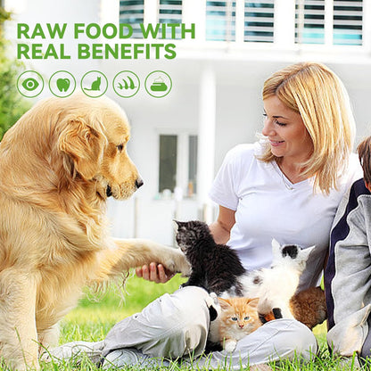 OPET Freeze Dried Cat & Dog Treats,Single Ingredient High Protein Grain Free Crunchy Cat Treats,Healthy Training Treats (4 Pack, Duck & Pork)