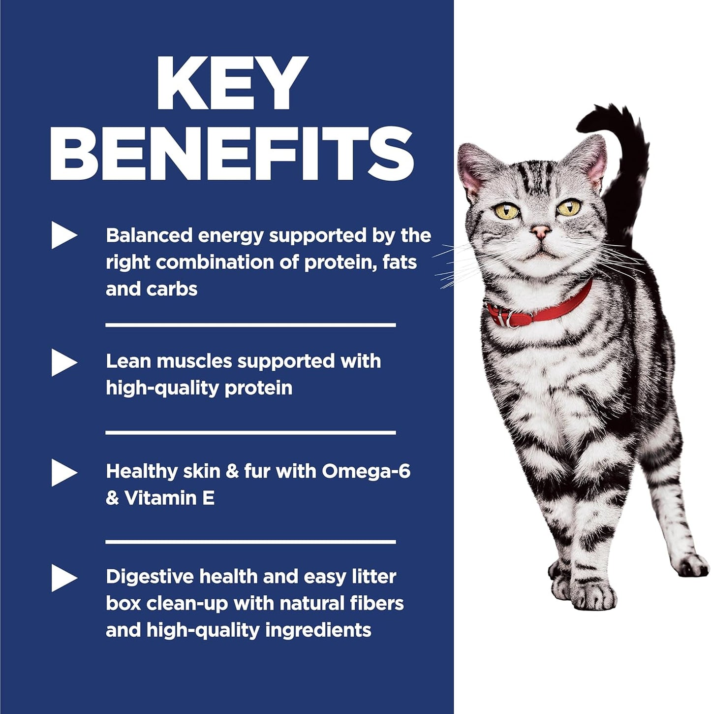 Hill's Science Diet Indoor, Adult 1-6, Easy Litter Box Cleanup, Dry Cat Food, Chicken Recipe, 7 lb Bag