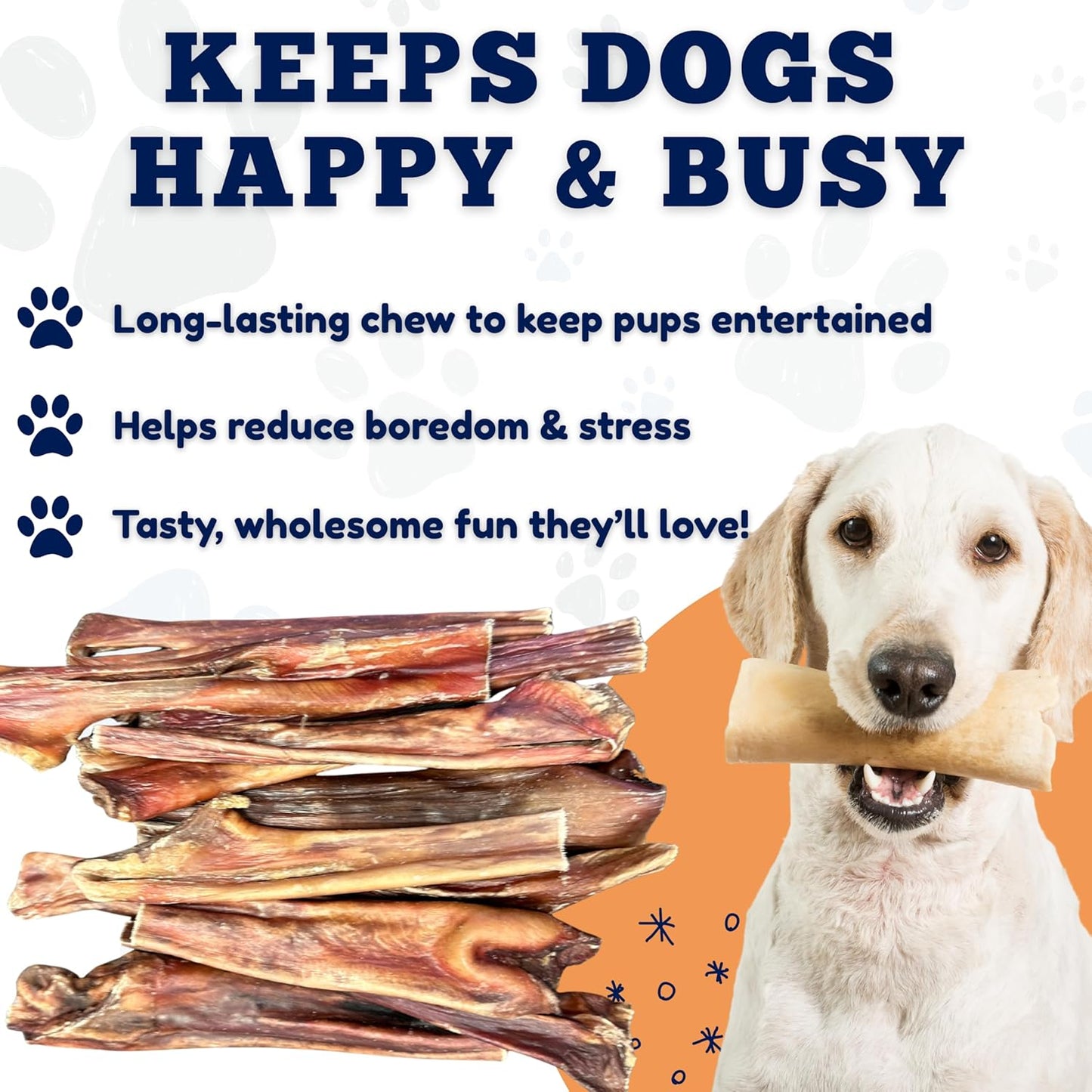 Amazing Dog Treats Gullet Sticks for Dogs- (6 Inch - 20 Count) - Jerky Chews for Dogs - Esophagus Beef Gullet