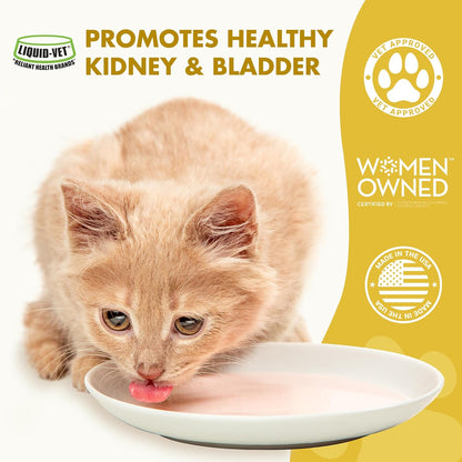 LIQUID-VET Feline Kidney & Bladder Advanced Formula, Seafood Flavor, 8 oz