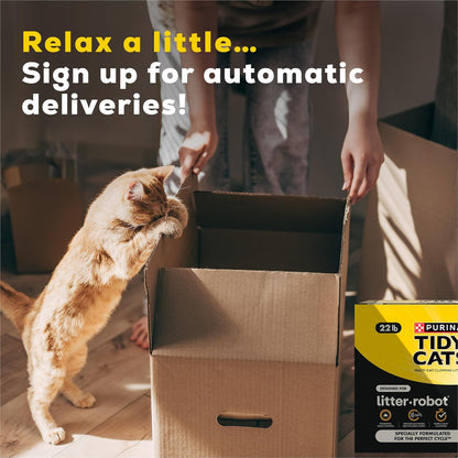 Purina Tidy Cats Cat Litter for Litter-Robot Clumping Cat Litter Odor Control Formula - 22 lb. Box