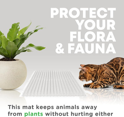 Petfolio 12 Pack Scat Mat for Cats - 16 x 13 Inch Cat Spike Mat with 1 Inch Spike is A Perfect Pet Training Mat Device for Cat Repellent Indoor & Outdoor to Deter Cats & Other Animals for All Seasons