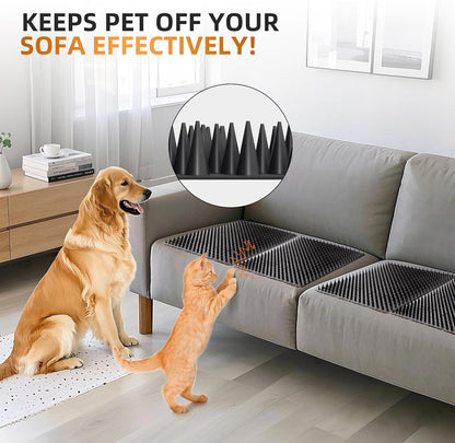 5 Pack Scat Mats for Dogs – Heavy Duty Solid PP Pet Deterrent Mats to Keep Dogs Off Couch & Furniture – Durable for Indoor & Outdoor Use