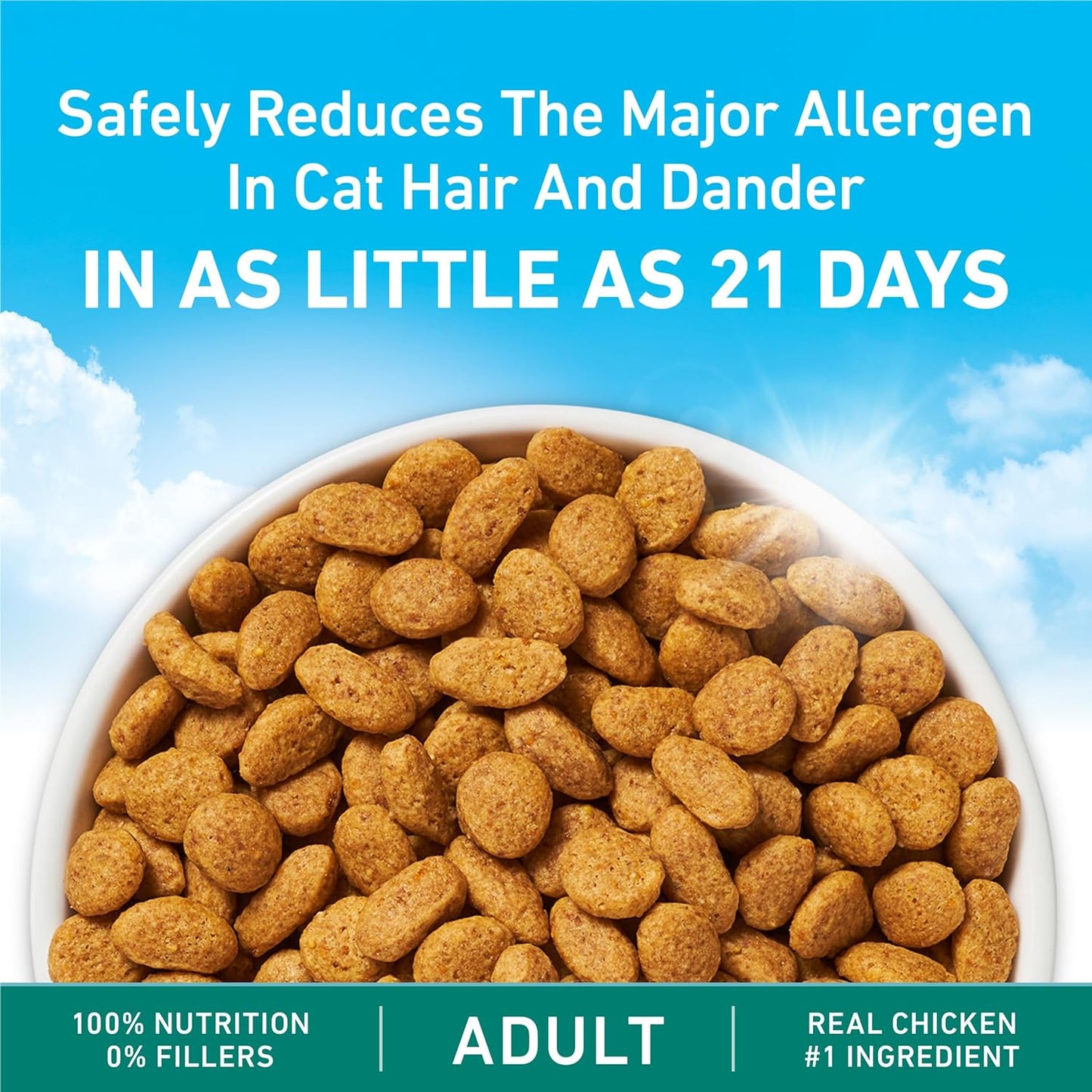 Purina ONE LiveClear Allergen-Reducing Cat Food Dry Formula with Real Chicken As The Number One Ingredient - 6.3 lb. Bag