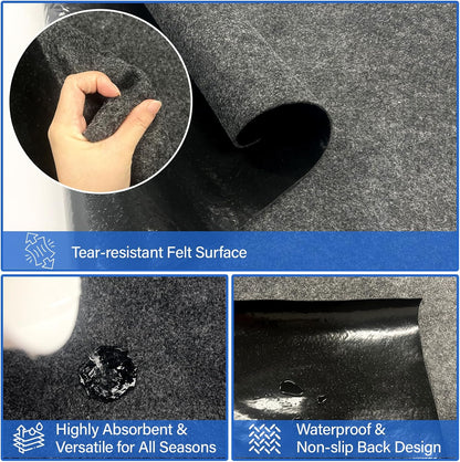 4 x 6ft Horse Stable Mat Lightweight Floor Mat,Cuttable & Back Non-Slip Design Mat for Horses Livestock,Durable & Water Absorbent Stable Mats,Keep Floor Dry & Clean