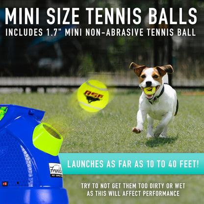 Franklin Pet Supply Co. Ready Set Fetch Mini Automatic Tennis Ball Launcher Dog Toy - Electronic Mini Tennis Ball Thrower for Fetch + Playtime - Launches up to 40 Feet - Interactive Dog Toy