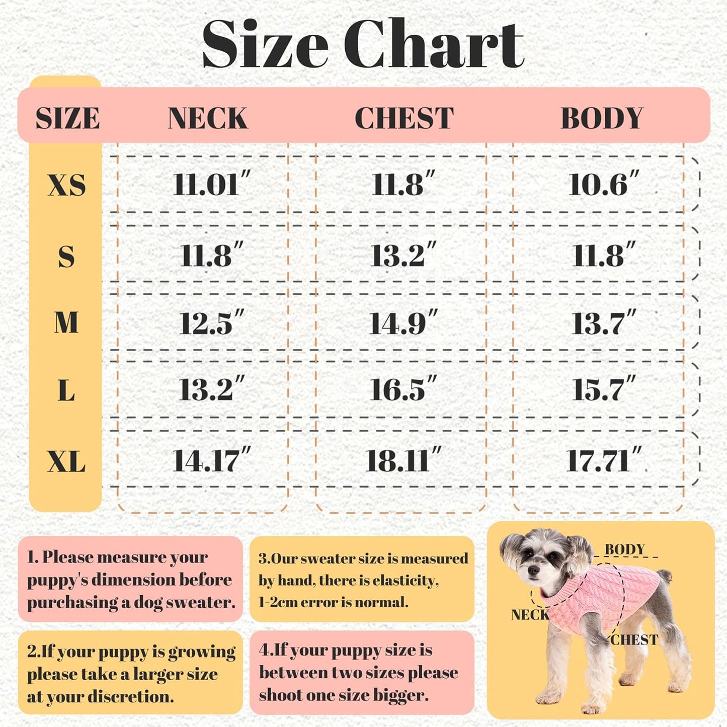 Dog Pullover Sweater Cozy Small Dog Warm Winter Sweater Black S for Bulldog, Poodle, Yorkshire, Cocker Spanie etc.