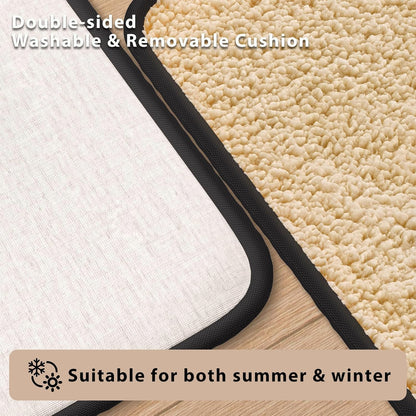 All-Season Cat Tent for Indoor/Outdoor, Assembly-Free Waterproof Cat House Bed with Removable Cushion, Cozy Cave for Cats & Small Dogs (Small, White)