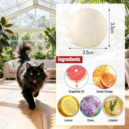 Cat Repellent Outdoor to Keep Cats Away Natural Deterrent White Ball Prevent Cats from Peeing,Guard Against Scratch and Chew 12 Pcs