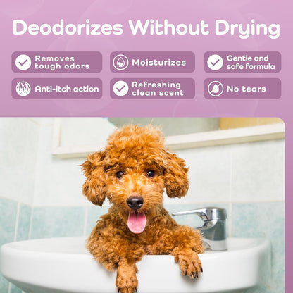 Gentle Detangle Dog Conditioner – 8-in-1 Leave-in Moisturizing Formula | Puppy Safe | Detangles & Softens Fur | 475 ml | for All Coat Types