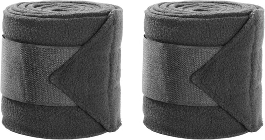 Horse Leg Bandages Professional Horse Standing Wraps Set of 2 for Equine Leg Protection, Support & Recovery, Secure & Easy to Use, Black