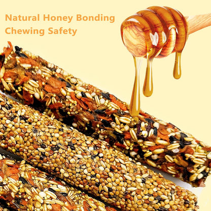 3PCS Parakeet Treat,Natural Parrots Treat Sticks,Vegetable & Grain Style Sticks,Bird Treats for Cockatiel Lovebirds Budgies Canary Finches Myna Conure