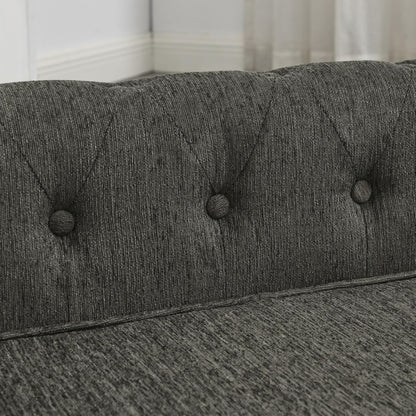 Elevated Rectangle Pet Sofa Bed for Small Medium Dogs Comfortable Orthopedic Support Couch Durable Indoor Lounge Furniture Modern Pet Bedding Raised Design Washable Fabric Plush Padding (Dark Gray)