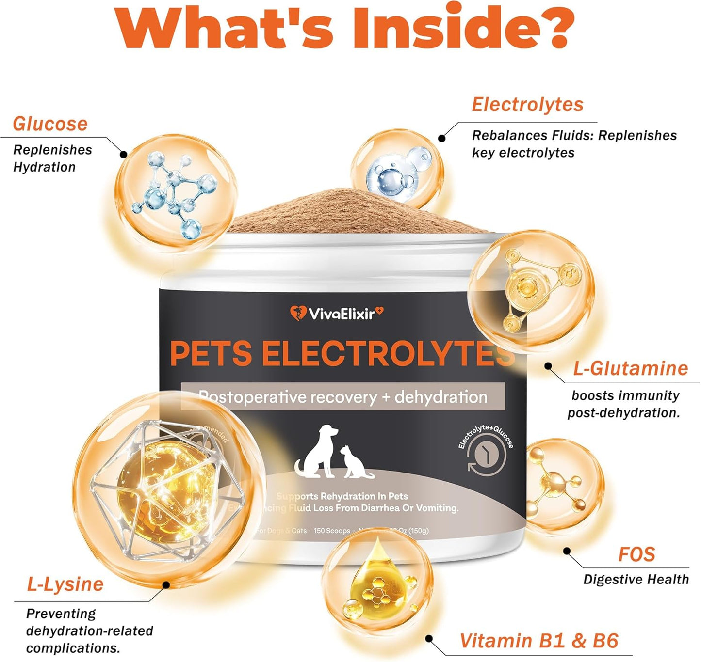 Electrolytes for Dogs – Vet-Formulated Hydration Supplement– Supports Post-Surgery & Illness Recovery– Helps Replenish Fluids & Electrolytes Lost from Diarrhea, Vomiting & Poor Appetite