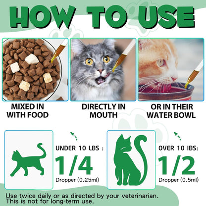 Specifically Formulated for Cats,Naturally Sourced Ingredients,Cats Natural Broad Spectrum Treatment with Probiotics,Gut Health,Digestive Support for All Cat All Ages and Breeds