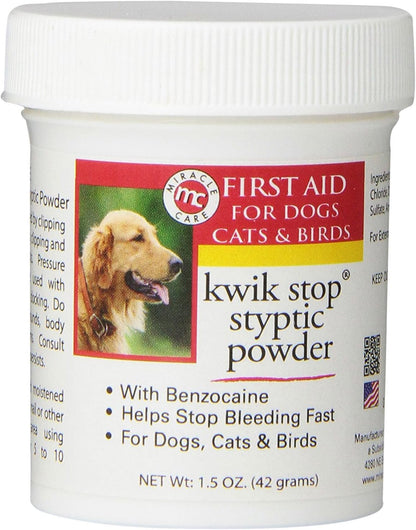 Kwik Stop Styptic Powder with Benzocaine 42 GM
