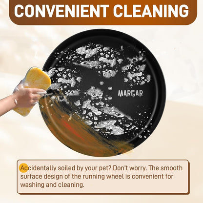 15" Silent Chinchilla Exercise Wheel, Anti-Chewing Aluminum Alloy Running Wheel for Chinchilla, Hamster or Other Small Pets